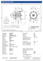 Amtecs 0.75kW (1HP) Single Phase Motor, 4-Pole (1500 rpm) 80 Frame B3 - Foot IE2 Datasheet