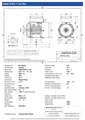Amtecs 0.55kW (0.75HP) Single Phase Motor, 2-Pole (3000 rpm) 71 Frame B3 - Foot IE2 Datasheet