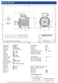 Amtecs 1.1kW (1.5HP) Three Phase Motor, 6-Pole (1000 rpm) 90 Frame B3 - Foot IE3 Datasheet