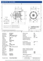 Amtecs 3kW (4HP) Single Phase Motor, 4-Pole (1500 rpm) 100 Frame B3 - Foot IE2 Datasheet