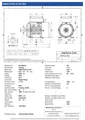 Amtecs 0.25kW (0.35HP) Single Phase Motor, 2-Pole (3000 rpm) 63 Frame B3 - Foot IE2 Datasheet