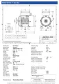 Amtecs 0.55kW (0.75HP) Single Phase Motor, 2-Pole (3000 rpm) 71 Frame B3 - Foot IE2 Datasheet