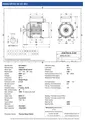 Amtecs 1.1kW (1.5HP) Single Phase Motor, 2-Pole (3000 rpm) 80 Frame B3 - Foot IE2 Datasheet