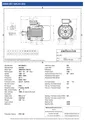 Amtecs 18.5kW (25HP) Three Phase Motor, 4-Pole (1500 rpm) 160 Frame B3 - Foot IE3 Datasheet