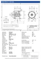 Amtecs 3.7kW (5HP) Single Phase Motor, 2-Pole (3000 rpm) 112 Frame B3 - Foot IE2 Datasheet