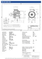 Amtecs 0.18kW (0.25HP) Three Phase Motor, 4-Pole (1500 rpm) 63 Frame B3 - Foot IE2 Datasheet