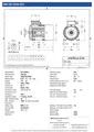 Amtecs 0.25kW (0.35HP) Three Phase Motor, 8-Pole (750 rpm) 80 Frame B3 - Foot IE2 Datasheet