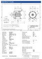 Amtecs 0.25kW (0.35HP) Single Phase Motor, 4-Pole (1500 rpm) 71 Frame B3 - Foot IE2 Datasheet