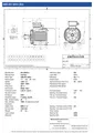 Amtecs 1.1kW (1.5HP) Three Phase Motor, 4-Pole (1500 rpm) 90 Frame B3 - Foot IE3 Datasheet